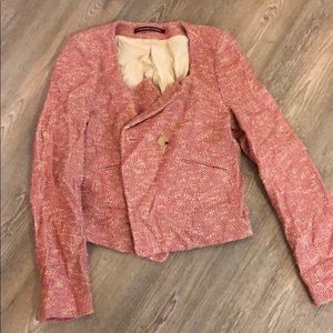 Pink short blazer by comptoir des cotonniers